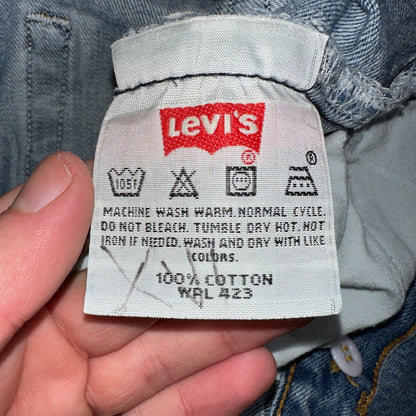 Levis 501 Vintage 90s XX Straight Leg Jeans Y2K Light Wash 40x30 Act 37x30