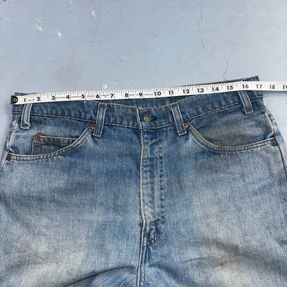 Levis 517 Vintage 80s USA Orange Tab Bootcut Flare Blue Jeans Talon Act 34x29