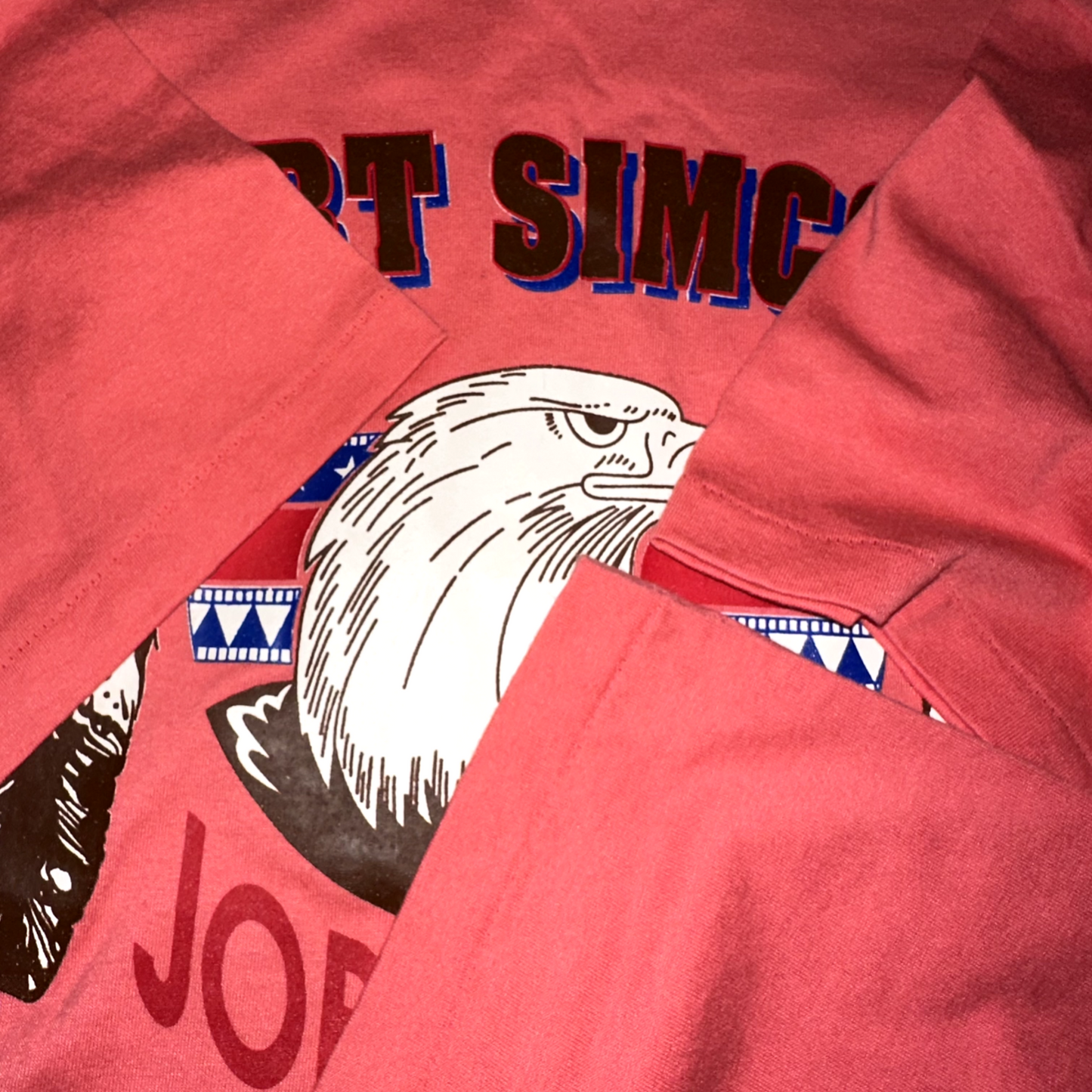 Eagle Fort Simcoe Vintage T Shirt Washington National Park Pink 90s Single Stitc