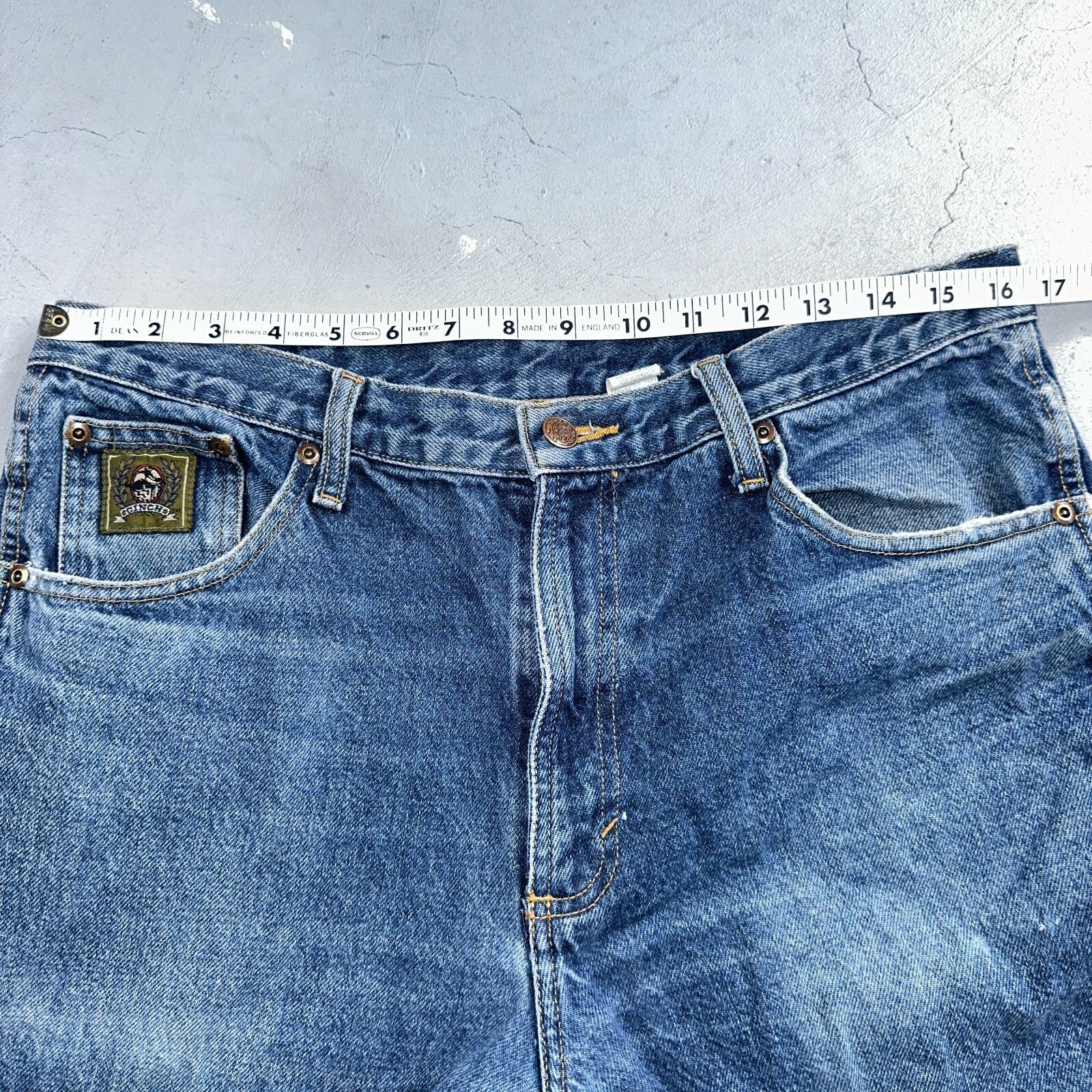 CINCH Slim Leg Jeans Men’s 34X34 Blue Wash Denim Western VTG 90s Cowboy