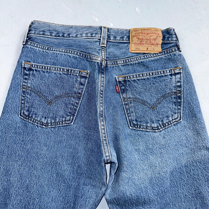 Levis 501 Vintage 90s Mexico XX Straight Leg Jeans 29x32 Y2K Med Wash Act 27x30
