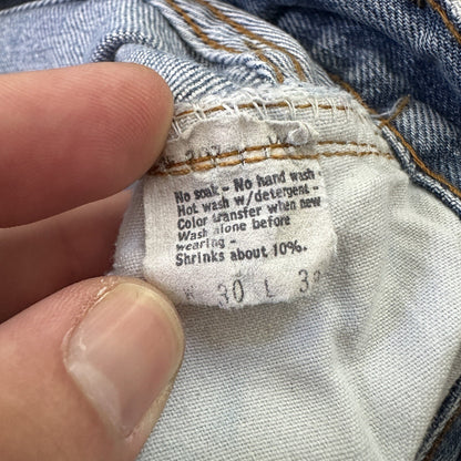 Levis Vintage 80s Redline Selvedge USA 501 XX Jeans 66 70s Light 30x33 Act 28x28