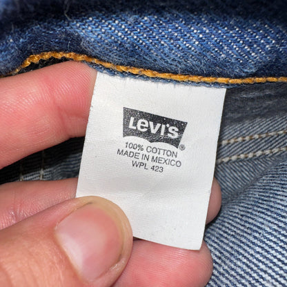 Levis 501 Vintage Y2K 90s XX Straight Leg Jeans Blue Med Wash 34x31 Act 32x27