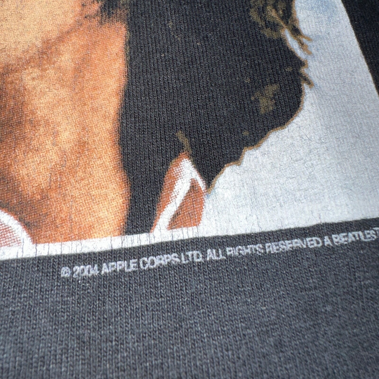 The Beatles Let it Be Official 2005 VTG T Shirt Y2K Black Album Cover 1969 Lenno