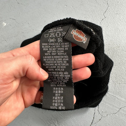 Harley Davidson Logo Knit Beanie Black Color Military Overseas Embroidery 2017
