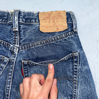 Levis 501 Big E Vintage 60s Redline Selvedge USA XX 1960s Jeans 28x32 Act 26x28