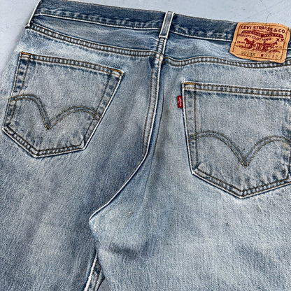 Levis 501 Vintage Y2K 90s XX Straight Leg Jeans Blue Light Wash 36x34 Act 33x30
