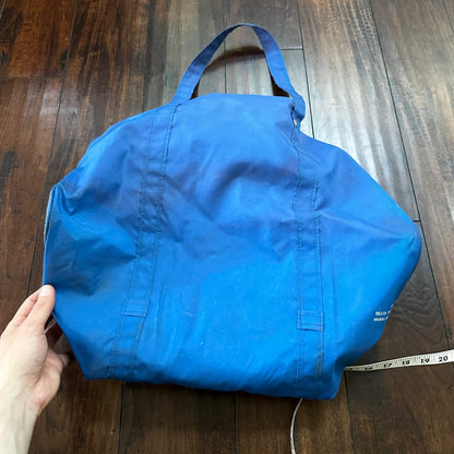 Adidas Vintage Duffle Bag Gym Travel Retro Spellout Light Blue Duffel Travel 80s