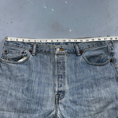 Levis 501 Vintage Y2K XX Straight Leg Jeans 36x30 Light Wash 2000s Act 35x29