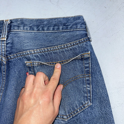 Levis 501 Vintage 80s USA XX Straight Leg Jeans Blue Light Wash 36x40 Act 32x29