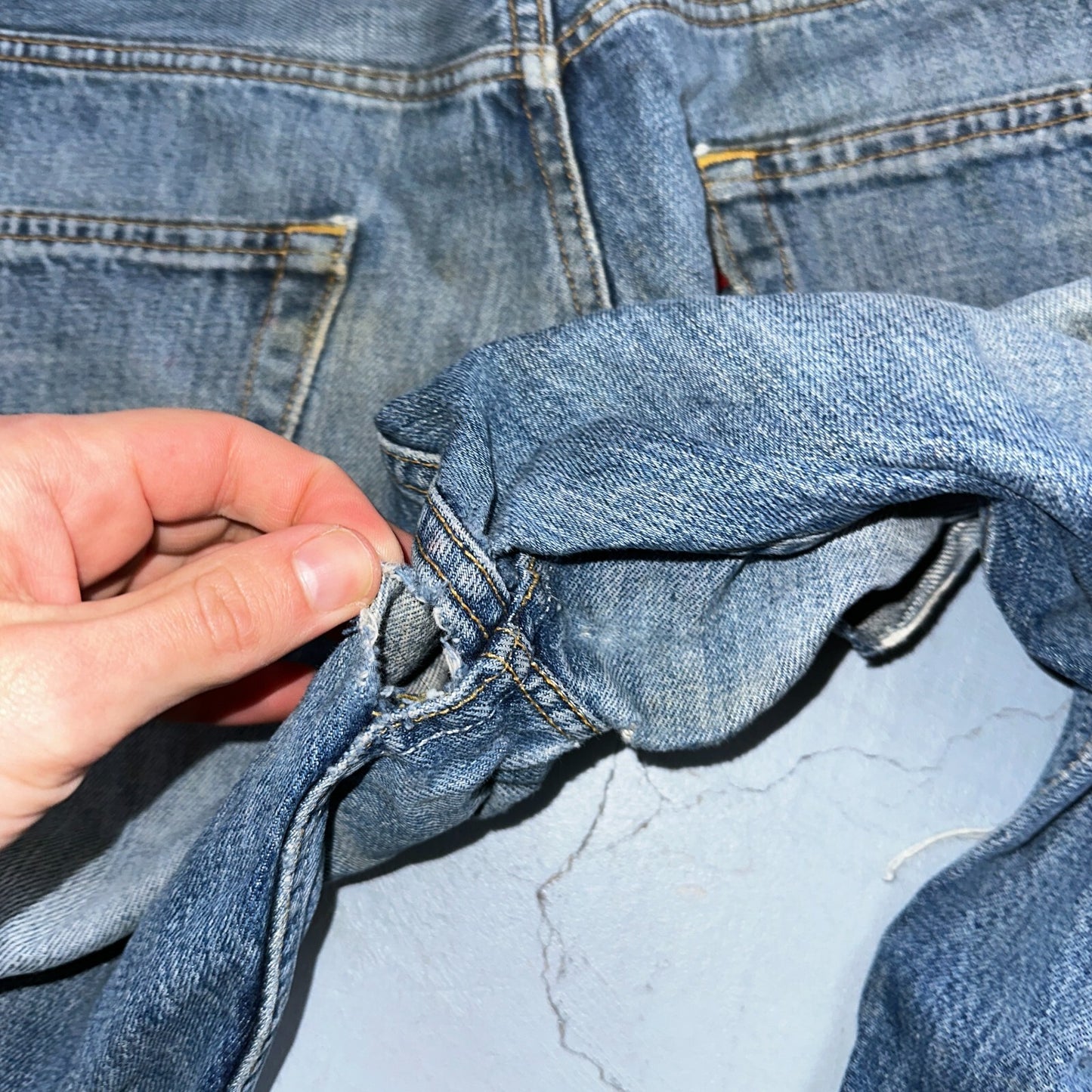 Levis 501 Vintage Y2K XX Straight Leg Jeans Blue Light Wash 34x34 Act 33x33