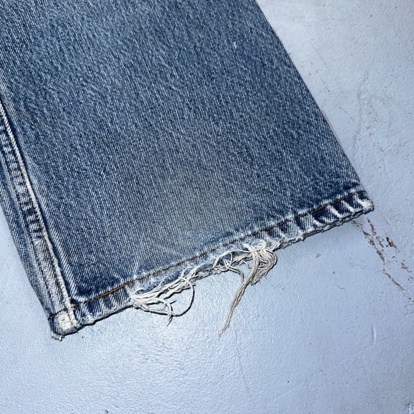 Levis 501 Vintage 90s XX Straight Leg Mexico Jeans 38x34 Light Wash Act 35x31