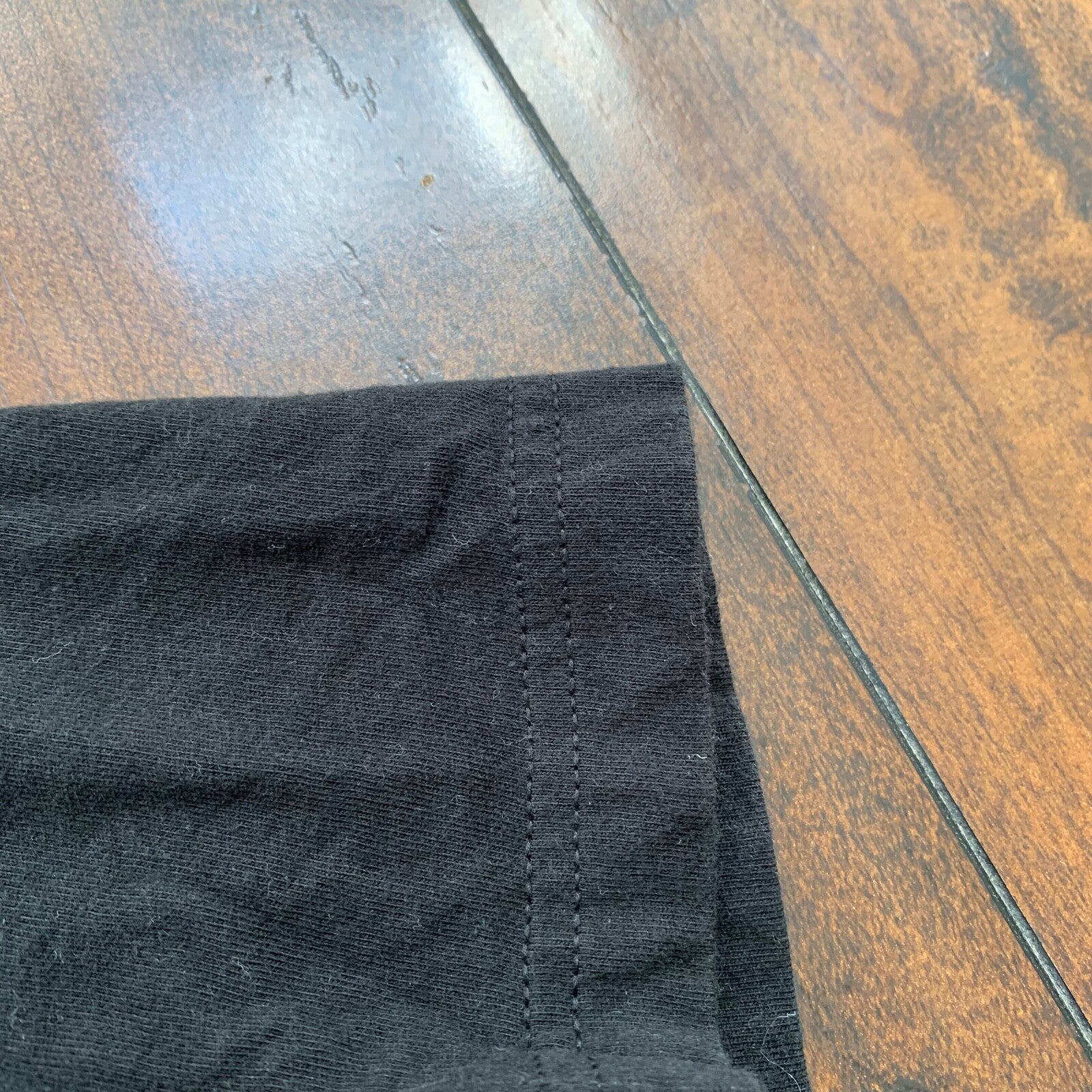 Levis Black LVC Style Vintage T Shirt Y2K Basic Logo Jeans Tee Support Music 