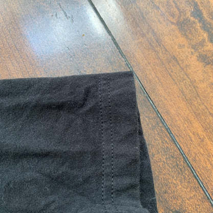 Levis Black LVC Style Vintage T Shirt Y2K Basic Logo Jeans Tee Support Music 