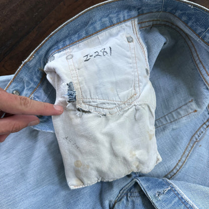 Vintage LEVIS 501XX Jeans Big E 1960s Denim Redline Selvedge 33x31 USA 60s 66