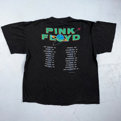 Vintage 1987 Pink Floyd Dark Side of the Moon USA T-Shirt Large Boxy 80s Rock