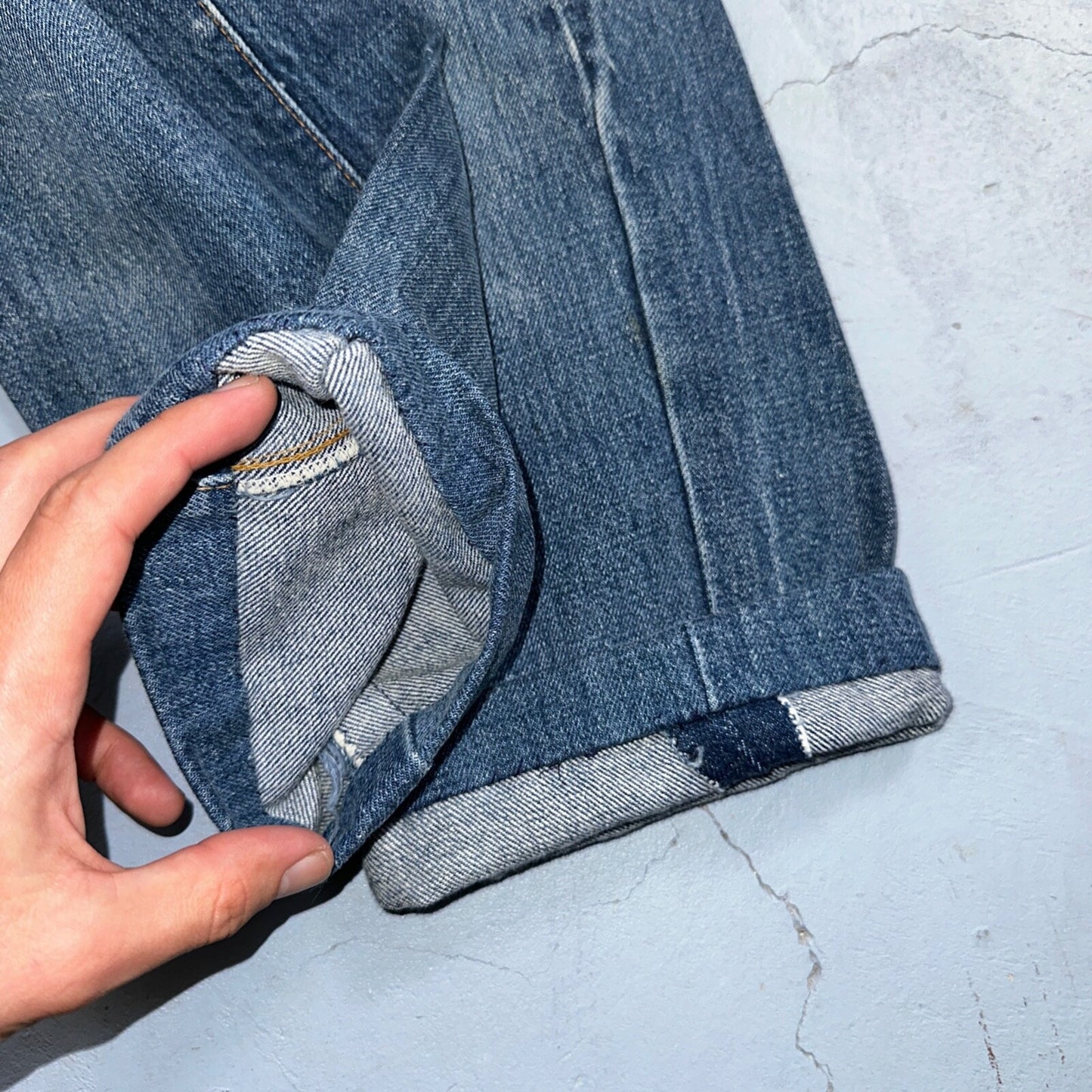 Levis 501 VTG 70s SS Redline Selvedge Jeans XX Altered Skinny Capri Act 27x25