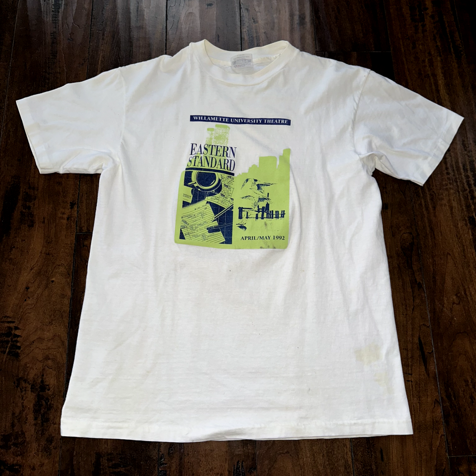 Vintage T Shirt Willamette University Salem Oregon Theatre Music Art Love 1992