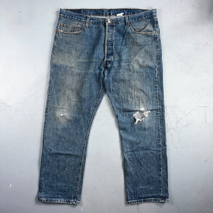 Levis 501 Vintage 90s XX Straight Leg Jeans Y2K Med Wash 42x30 Act 42x31