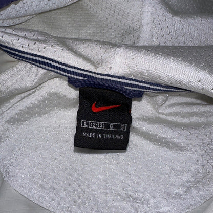 Nike Jacket Vintage Nylon Windbreaker Women’s Quarter Zip Large White 90s