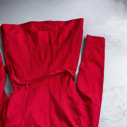 GUESS Pink Belted Peacoat Wmn Sz XS VTG Button Detail Zipper Trench Cute