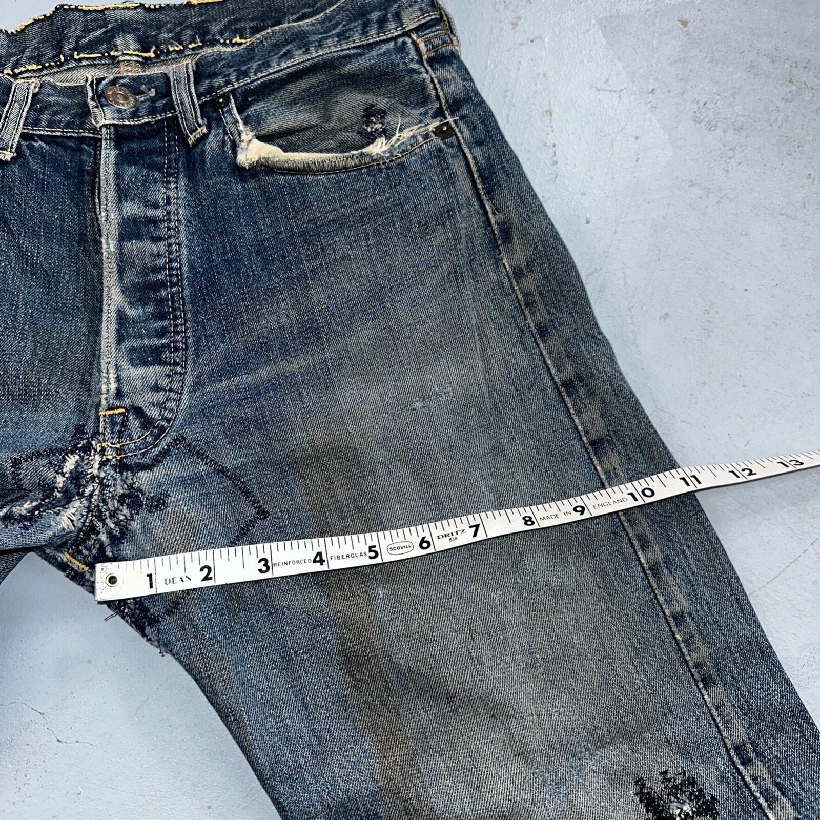 Levis 501 Big E Vintage 60s Redline Selvedge USA XX 1960s Jeans Act 28x28