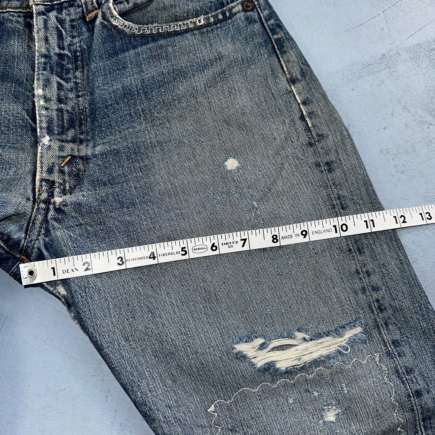 Vintage LEVIS 505 Jeans Big E 1960s Denim 30x26 USA 60s 501 502 Talon Zipper