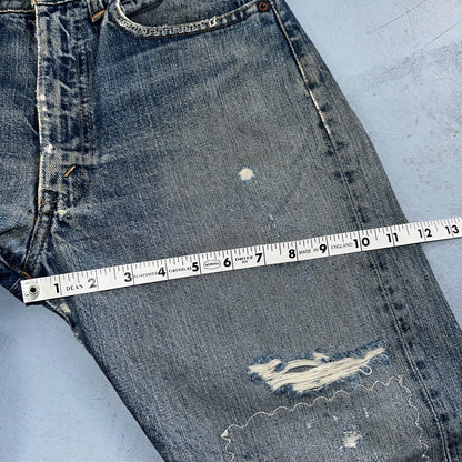 Vintage LEVIS 505 Jeans Big E 1960s Denim 30x26 USA 60s 501 502 Talon Zipper