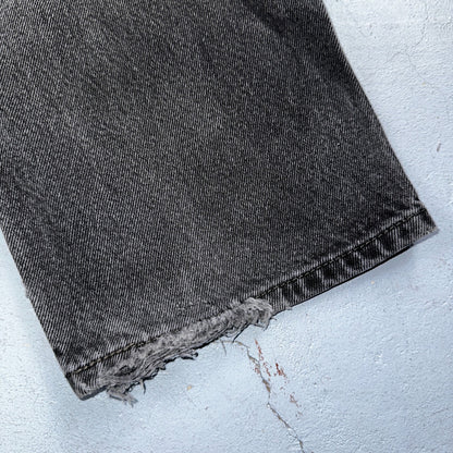 Levis 505 Vintage Y2K Straight Leg XX 2000s Jeans 32x30 Black Light Wash 31x29