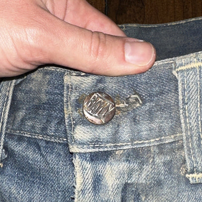 Bally True VTG 40s 50s Redline Selvedge Denim Jeans 1950s Levi’s Big E 27x30