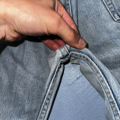 Levis 501 Vintage 90s XX Straight Leg Mexico Jeans 33x34 Light Wash Act 31x27