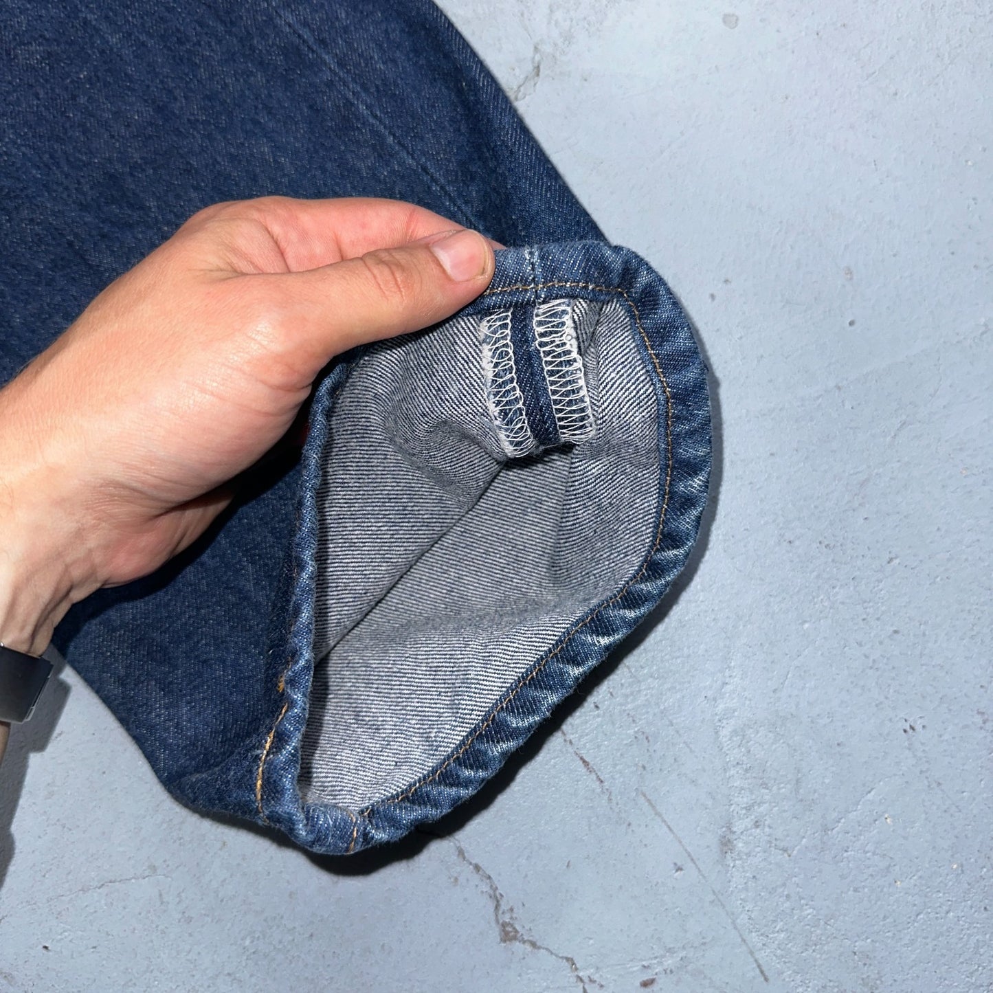 Levis 501 Vintage Y2K 90s XX Straight Leg Jeans Blue Dark Wash 35x30 Act 33x26