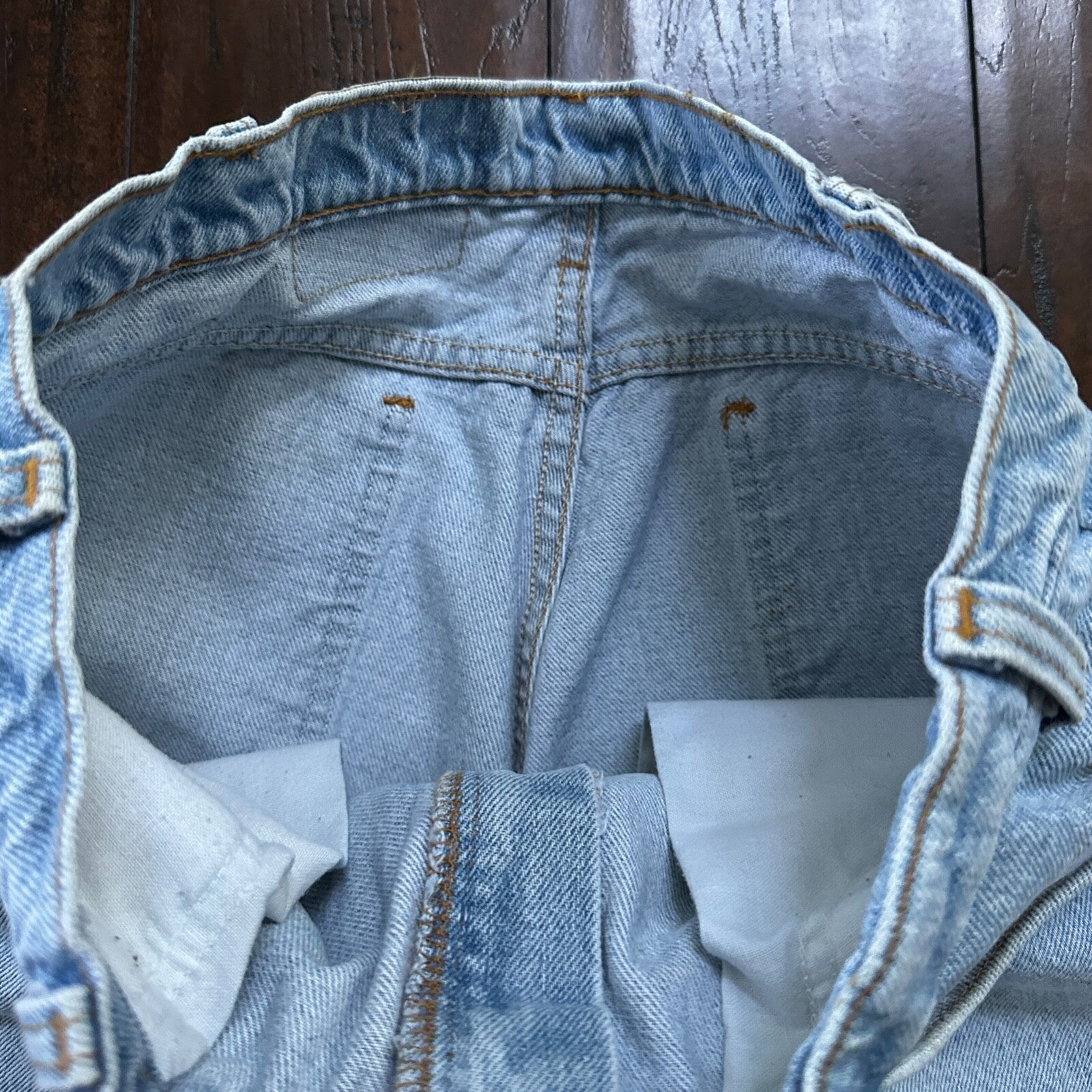 Vintage 80s Levis 505 Light Blue 70s Jeans USA Orange Tab 34x32 Act 31x30