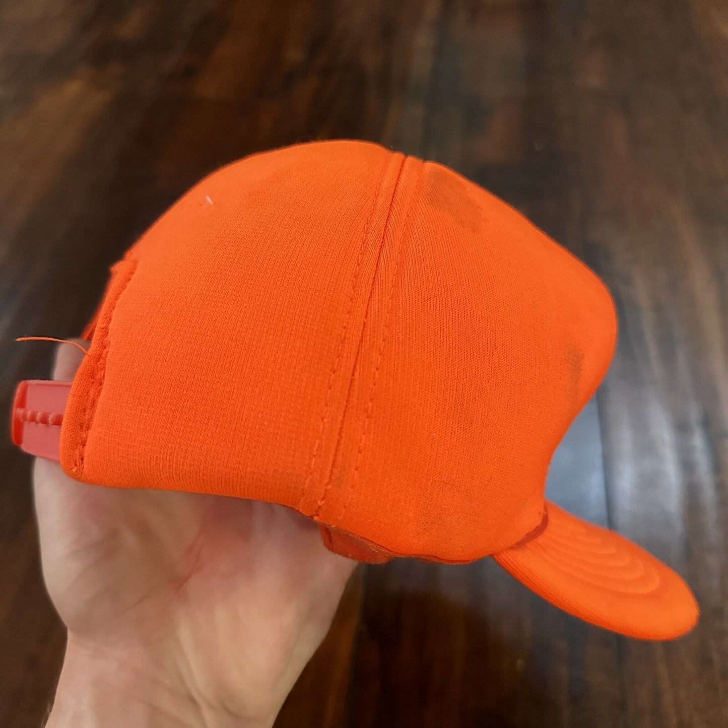 Fishing Funny Orange Vintage Hat Cap Snapback 80s Hunting Basic Simple