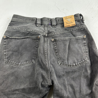Vtg Diesel Men Saddle Relaxed Fit Black Jeans 32x33 Fits 31"  Made in Italy Y2K
