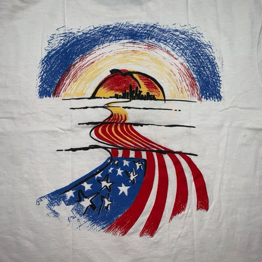 Vintage Nike T Shirt Mens XL Peach Tree Georgia Atlanta America 1992 July 4 USA