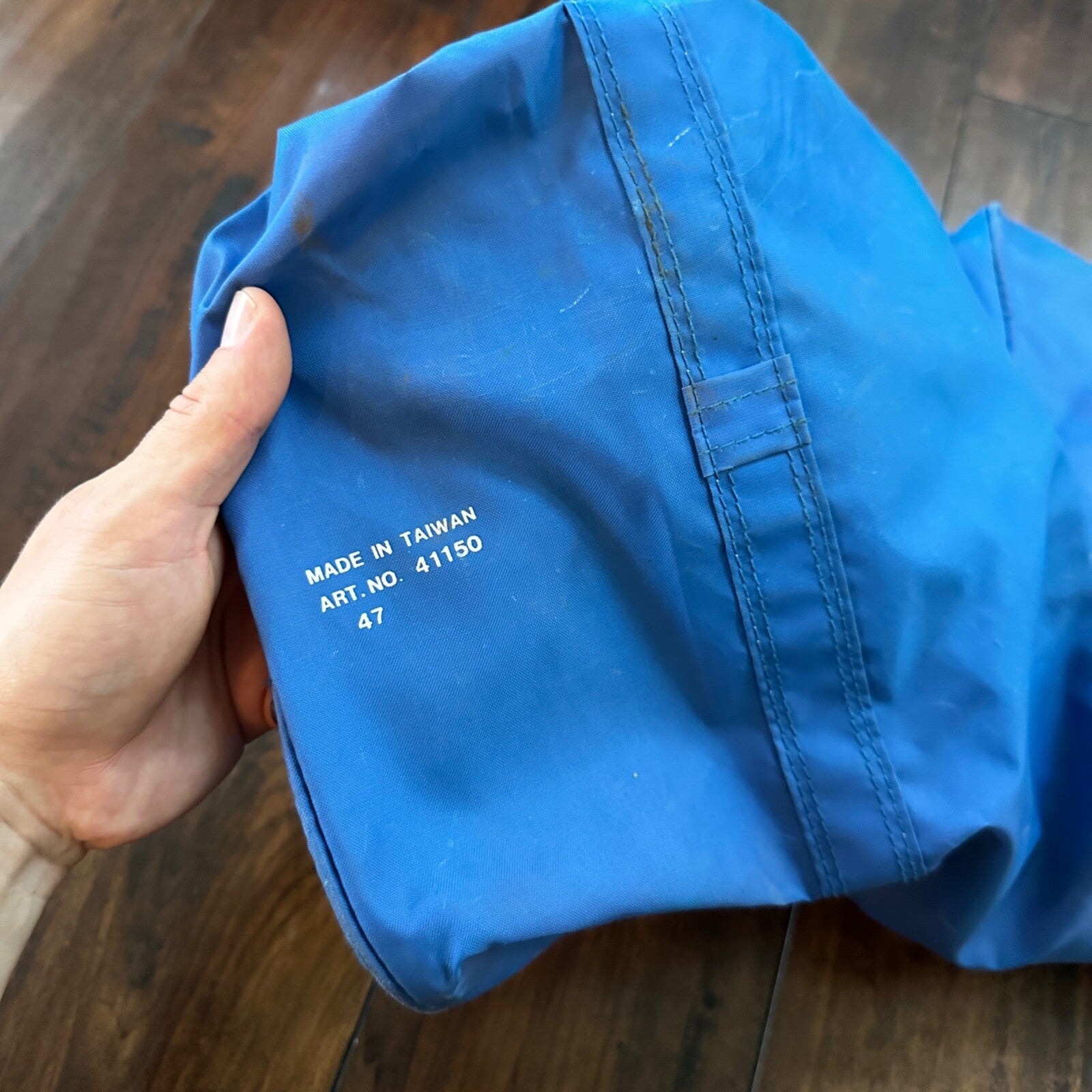 Adidas Vintage Duffle Bag Gym Travel Retro Spellout Light Blue Duffel Travel 80s