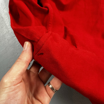 Pendleton 1930s VTG Wool Shirt Jacket Long Sleeve Red Basic Pink Buttons 30s 40s