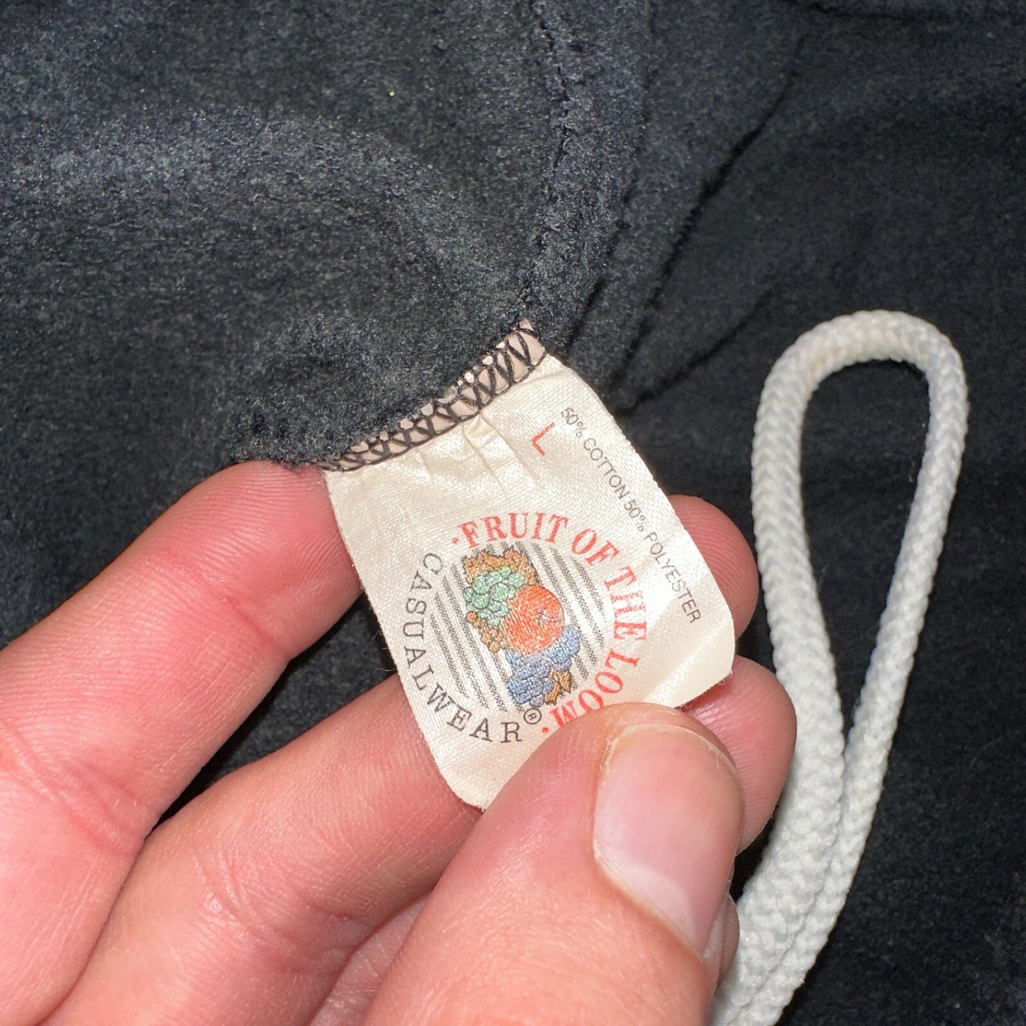 Vintage 70s FOTL Fleece Sweatpants Adult L Black Made In USA Champion 1970s