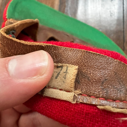 LG Wool 1960s 60s 70s Vintage Hat Cap Snapback Red 7 1/4 Rockabilly Hip Cool