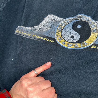 Banzai Pipeline Long Sleeve XL VTG T Shirt Rock Band Music Grunge Ying Yang Y2K