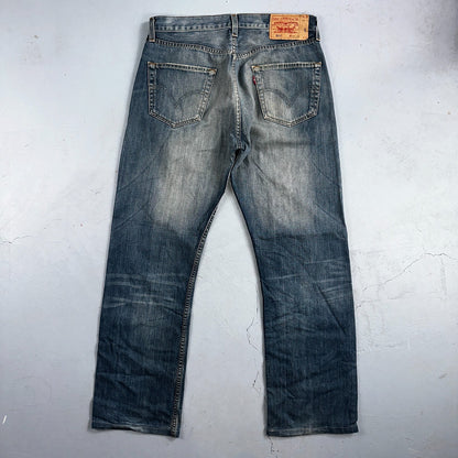 Levis 501 Vintage Y2K XX Straight Leg Jeans Blue Med Wash 34x34 Act 33x30