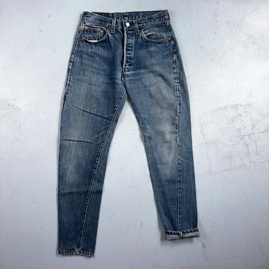 Levis 501 Vintage 80s Redline Selvedge USA XX Jeans Skinny Tailored Act 28X29