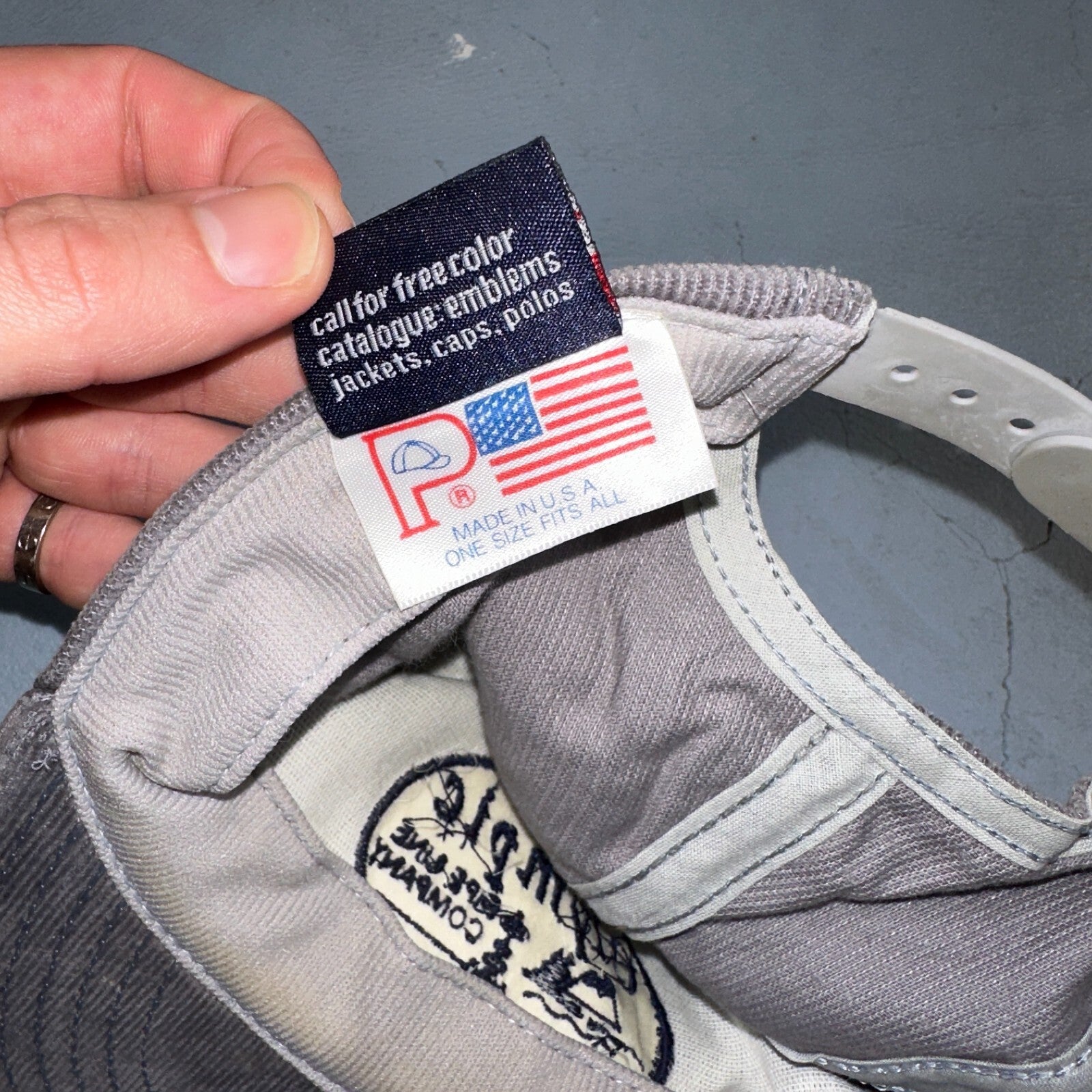 Olympic Pipeline Company VTG Hat Cap Snapback Oregon Corduroy RAM USA Lot 2