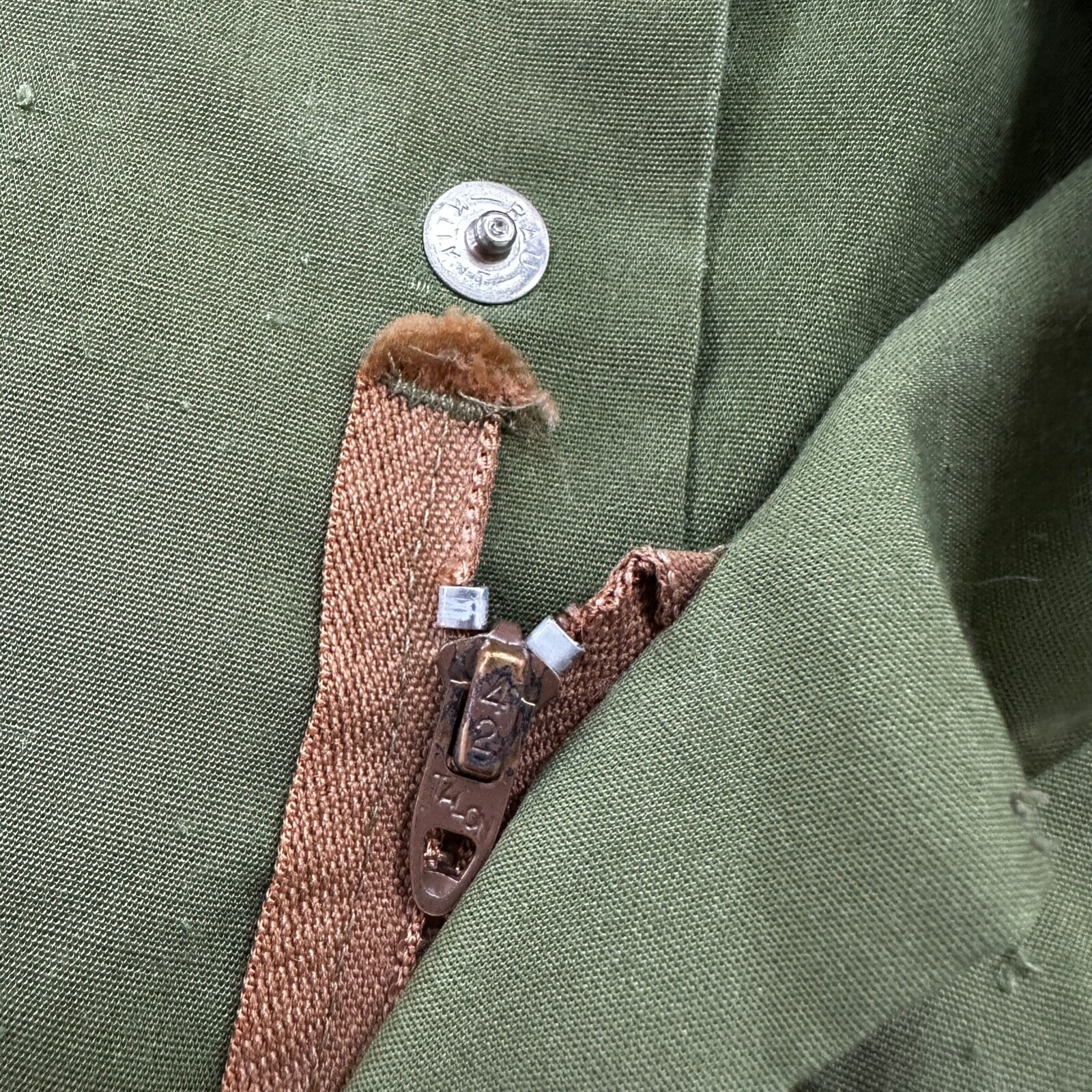 VTG 1960s 1970s Green Fishing Fish Patch Jumpsuit One Piece Rockabilly Work