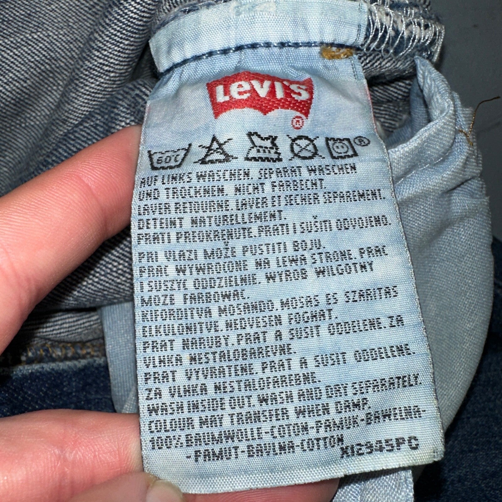 Levis 501 Vintage Y2K Europe Straight Leg Jeans 32x30 90s Med Wash Act 30x29