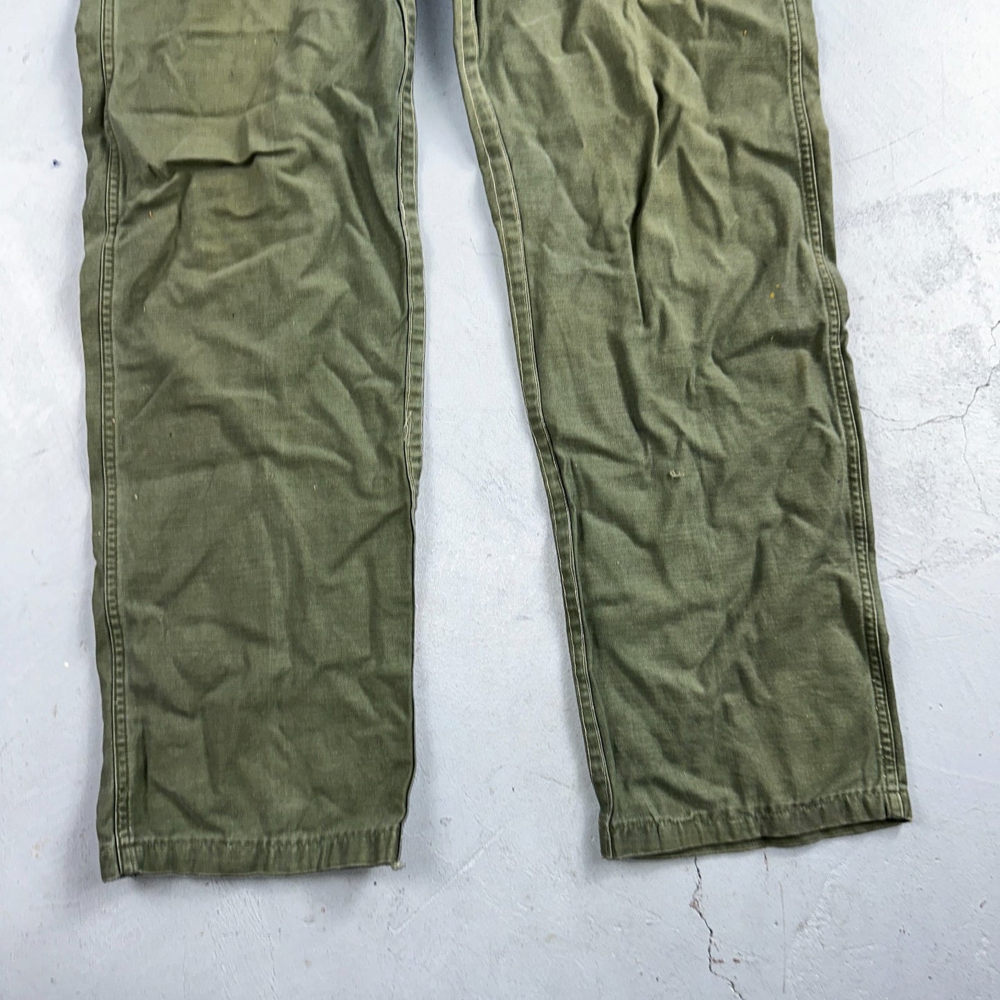 Vintage 1960s 70s Vietnam OG 107 Fatigue Pants 60s Missing Button Fly Act 32x31