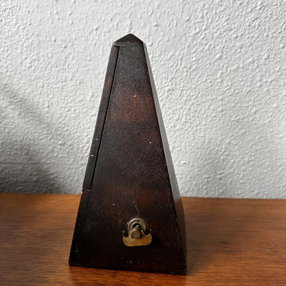 Hollande Angleterre Improved Maelzel Metronome Windup Wood Vtg Antique Paris