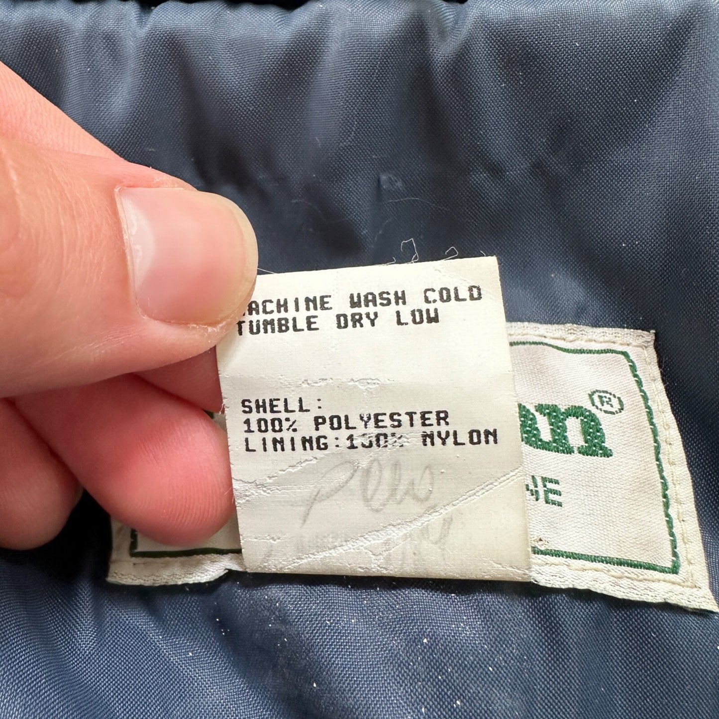 Vintage LL Bean Made In USA Womens Button Up Fuzzy Fleece Blue Jacket Med