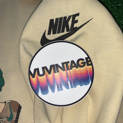 HIKE NIKE 80s Vintage T Shirt OG Rare Grail Geisha Rap Japan Yellow Long Sleeve